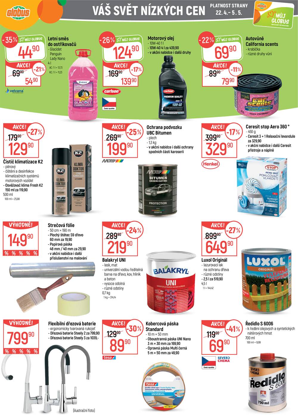 Akční leták Globus 22.4. - 28.4.2026 - Globus Olomouc