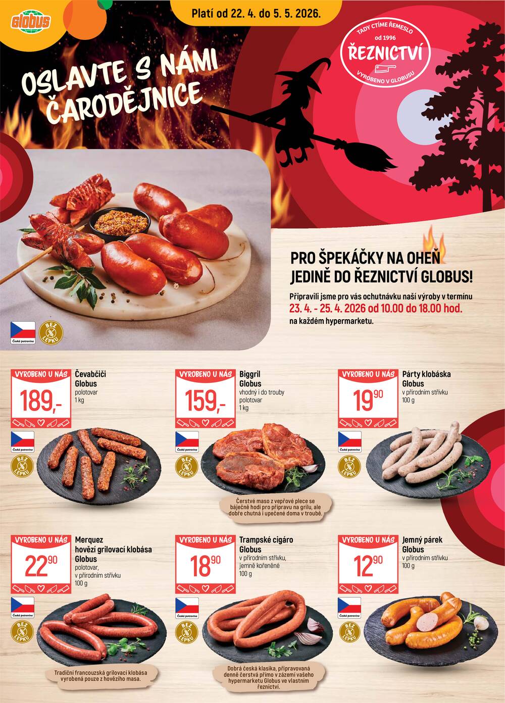 Akční leták Globus 22.4. - 5.5.2026 - Globus Ostrava