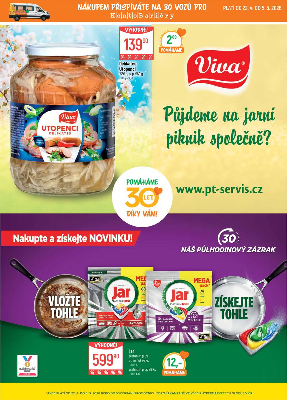 Akční leták Globus 22.4. - 28.4.2026 - Globus Pardubice