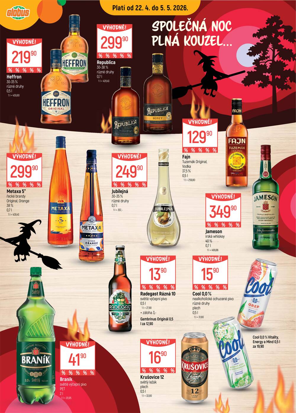 Akční leták Globus 22.4. - 5.5.2026 - Globus Brno Ivanovice