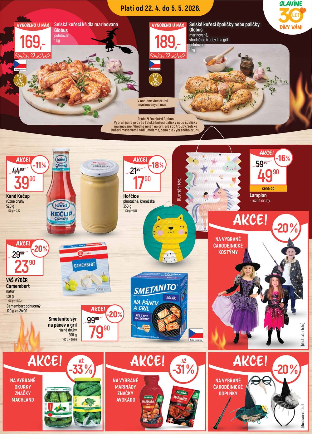 Akční leták Globus 22.4. - 5.5.2026 - Globus Brno Ivanovice