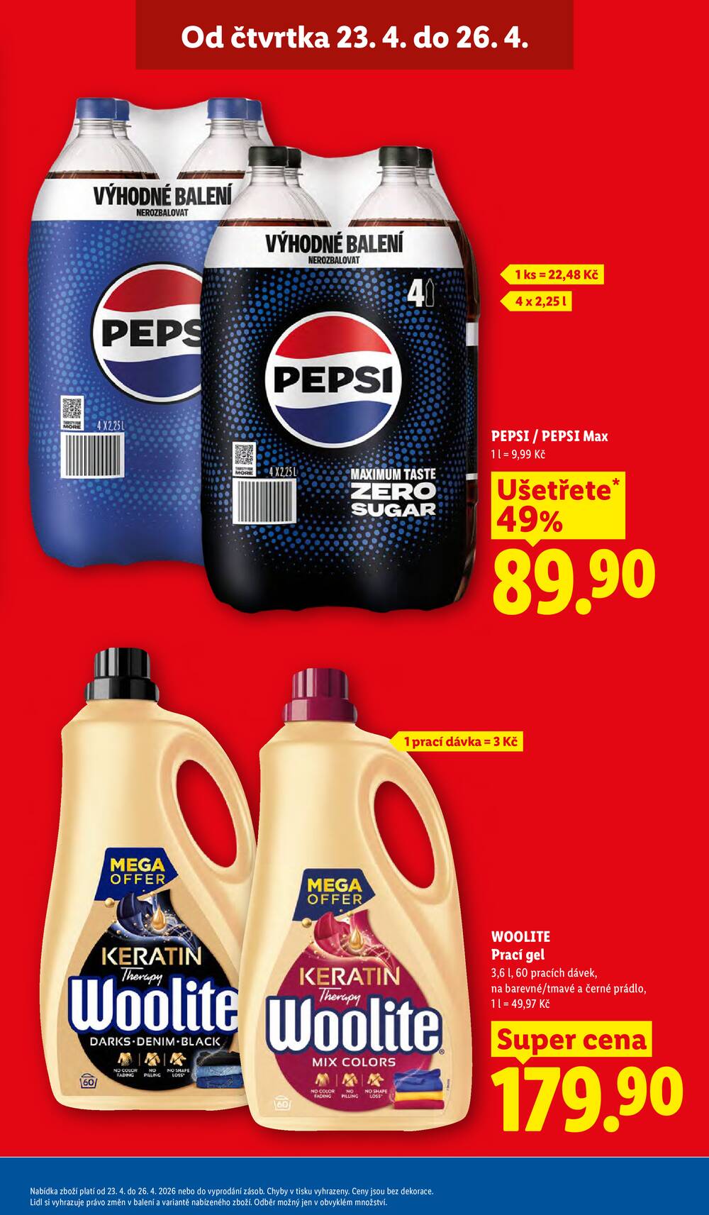 Lidl Čtvrtek od 23.4. do 26.4.2026