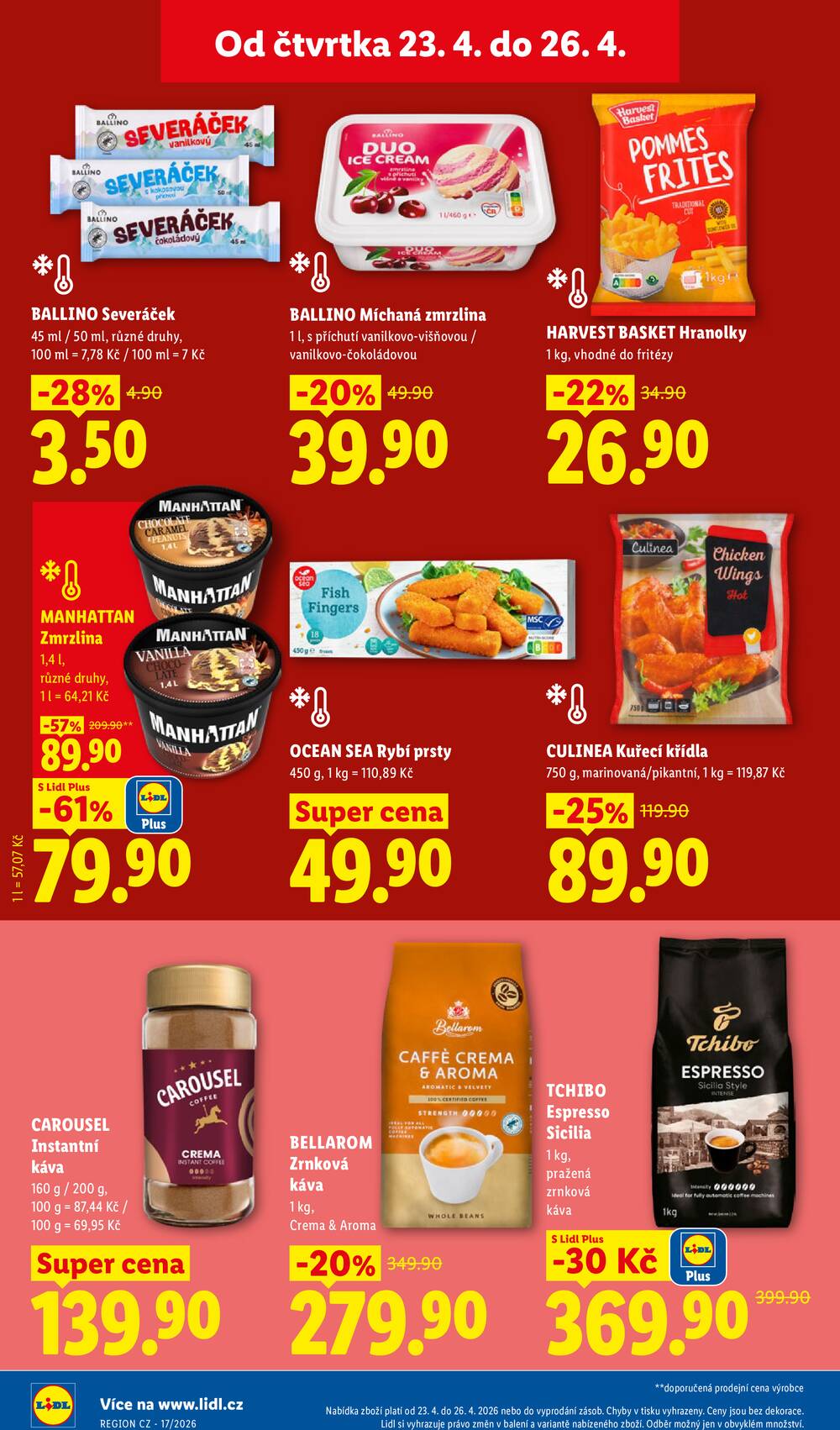 Lidl Čtvrtek od 23.4. do 26.4.2026