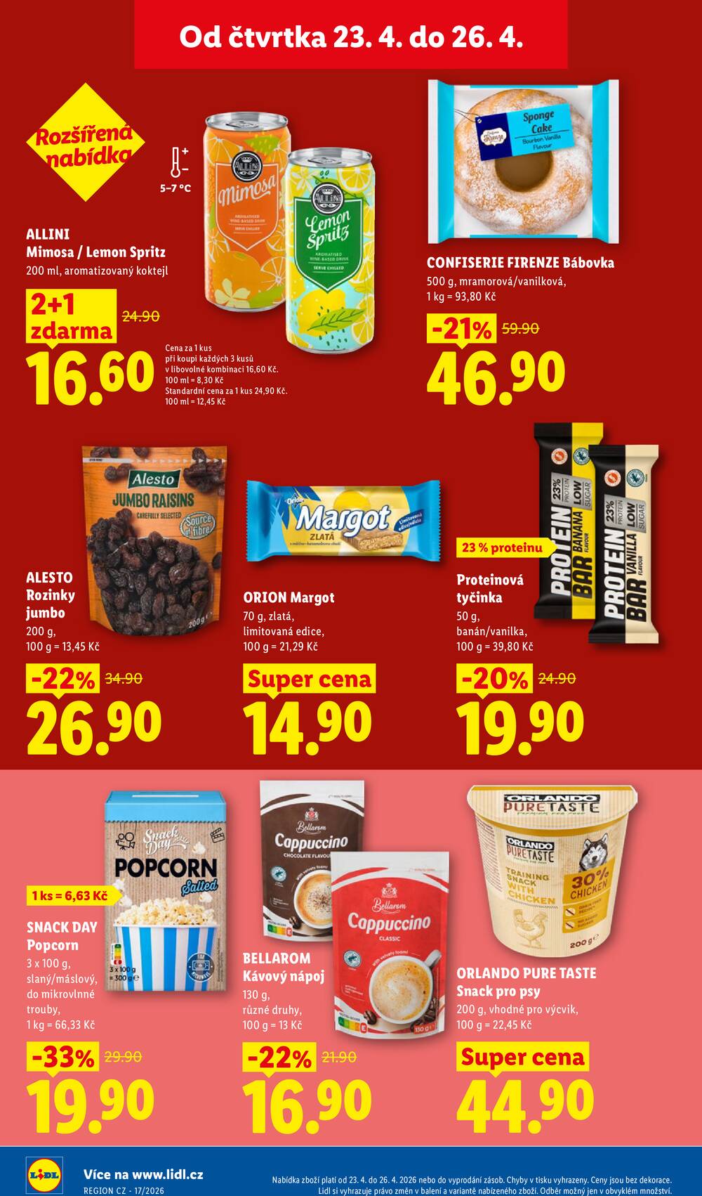 Lidl Čtvrtek od 23.4. do 26.4.2026