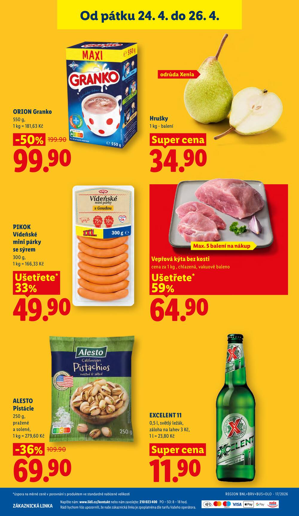 Lidl Čtvrtek od 23.4. do 26.4.2026