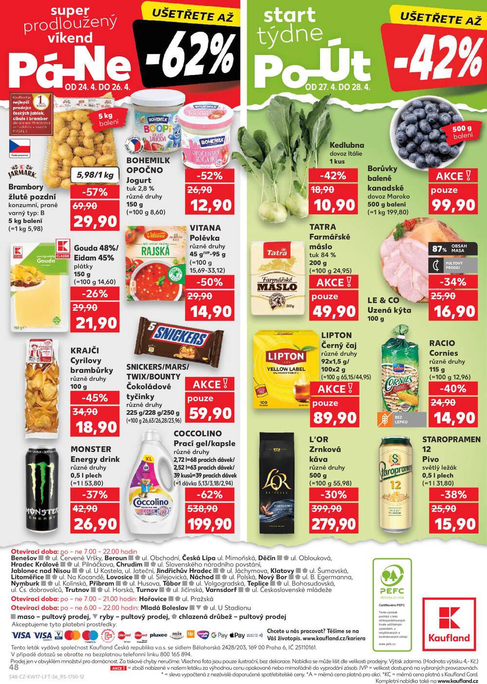 Kaufland 22.4. - 28.4. - Kaufland - Děčín
