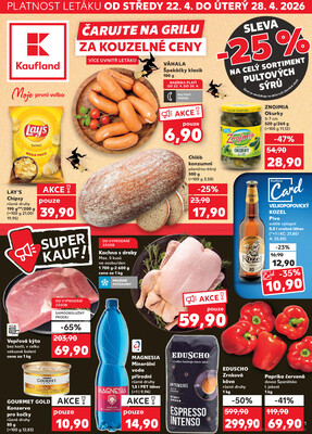 Leták Kaufland 22.4. - 28.4. - Kaufland - Žďár nad Sázavou