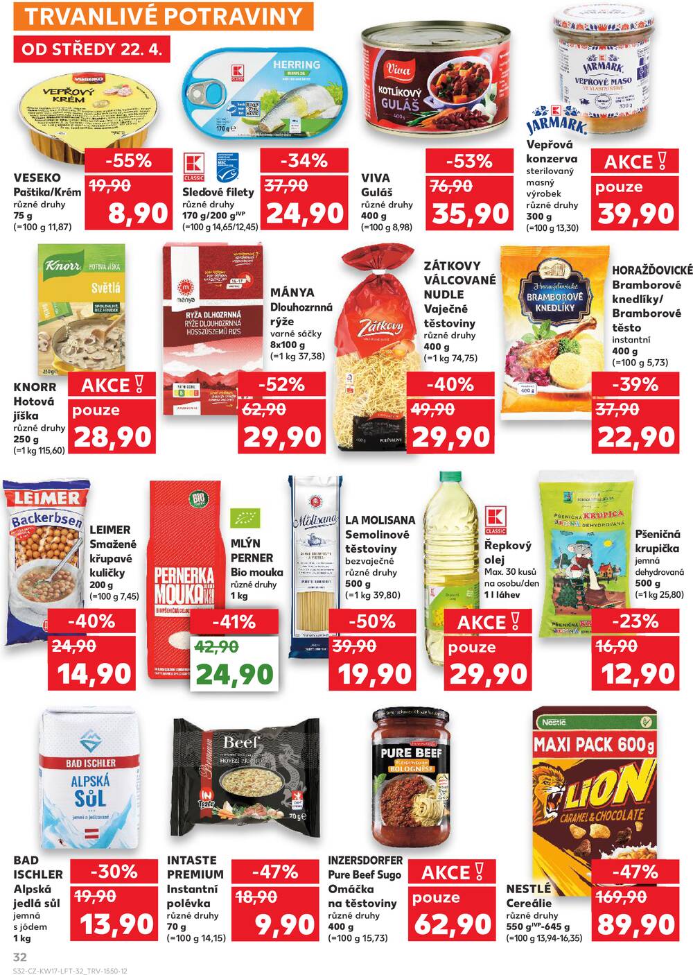 Kaufland 22.4. - 28.4. - Kaufland - Pelhřimov
