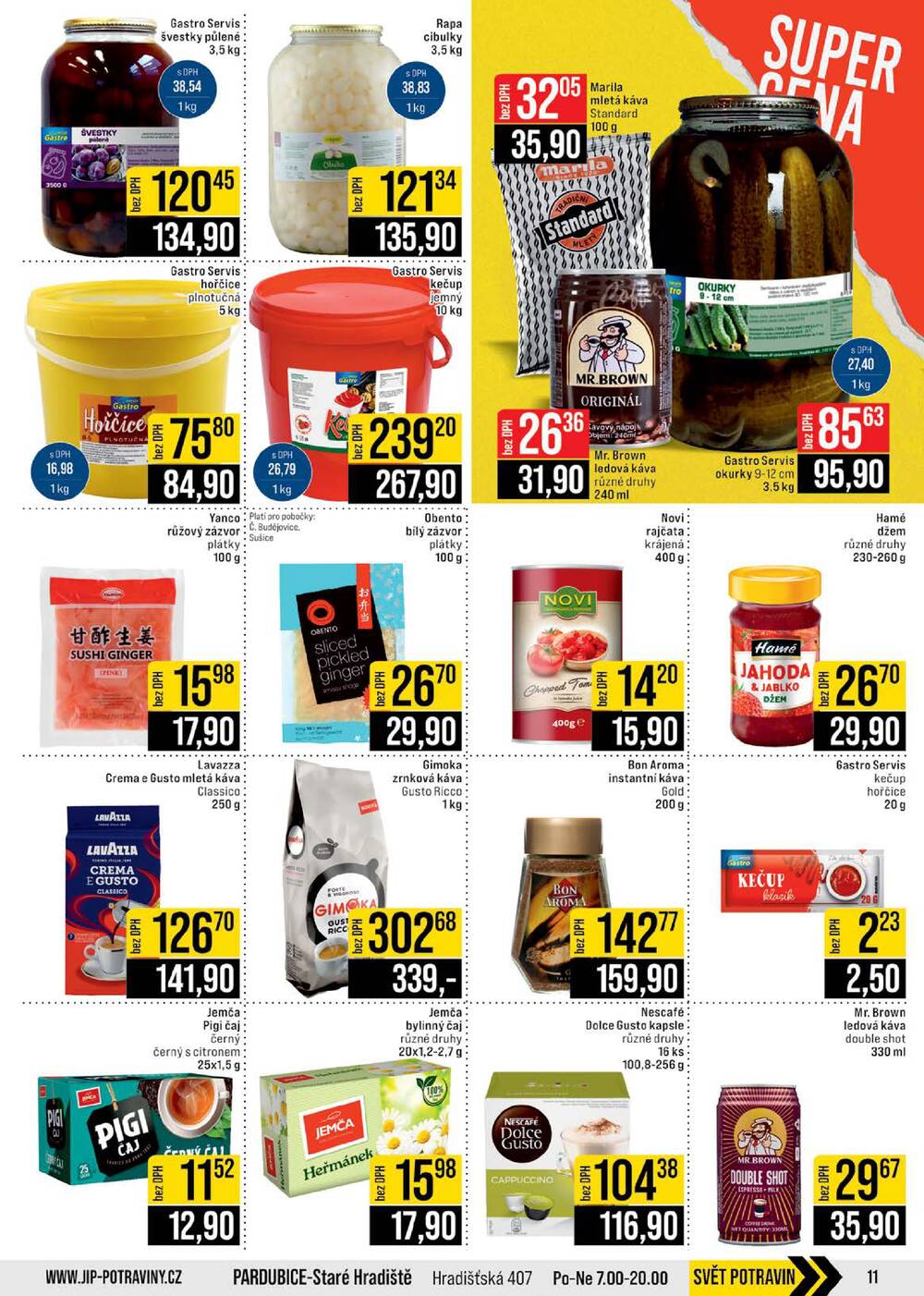 JIP Cash & Carry České Budějovice, Most, Náchod, Polička, Sušice a Svoboda nad Úpou od 22.4. do 28.4.2026