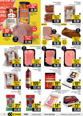 JIP Cash & Carry České Budějovice, Most, Náchod, Polička, Sušice a Svoboda nad Úpou od 22.4. do 28.4.2026