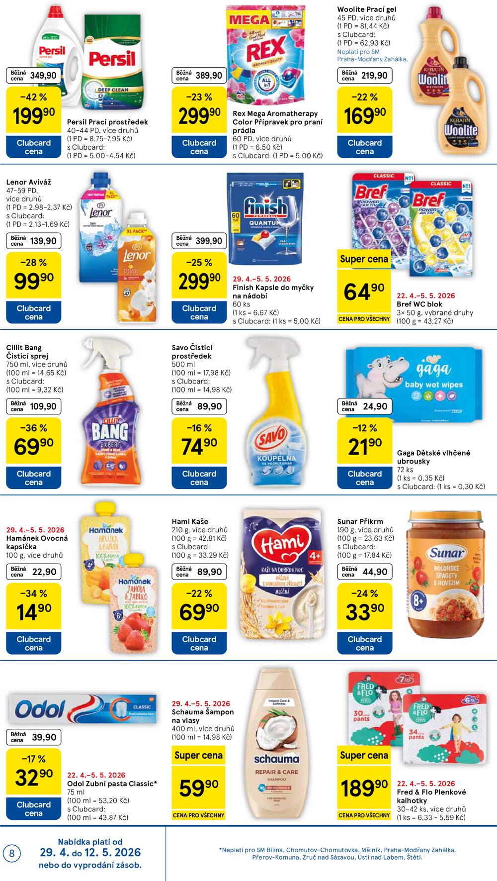 Tesco supermarkety od 29.4. do 5.5.2026