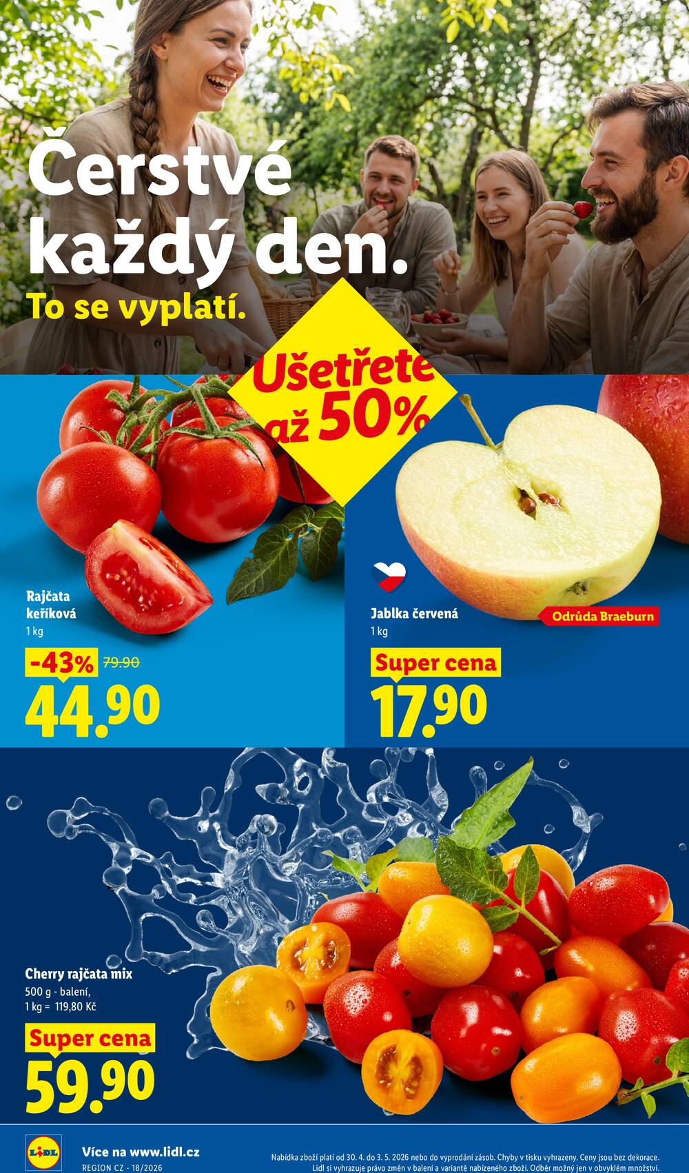 Lidl Čtvrtek od 30.4. do 3.5.2026