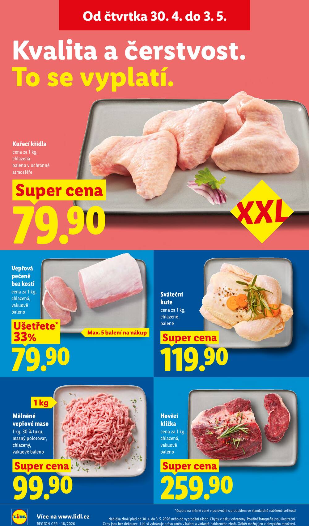 Lidl Čtvrtek od 30.4. do 3.5.2026