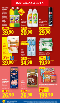 Lidl Čtvrtek od 30.4. do 3.5.2026