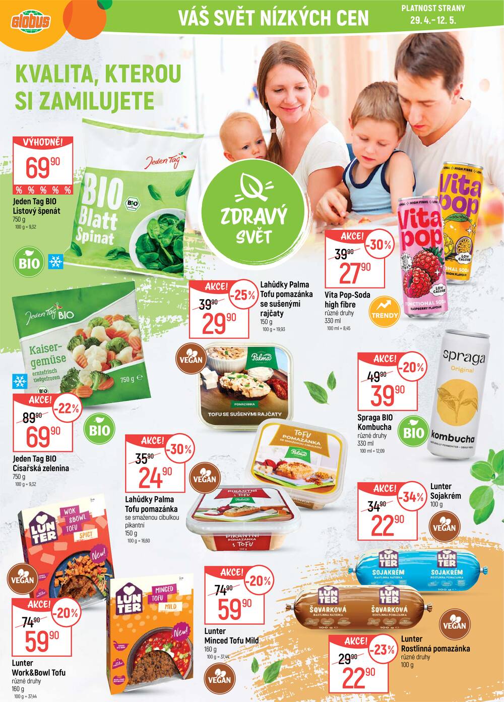 Akční leták Globus 29.4. - 5.5.2026 - Globus České Budějovice