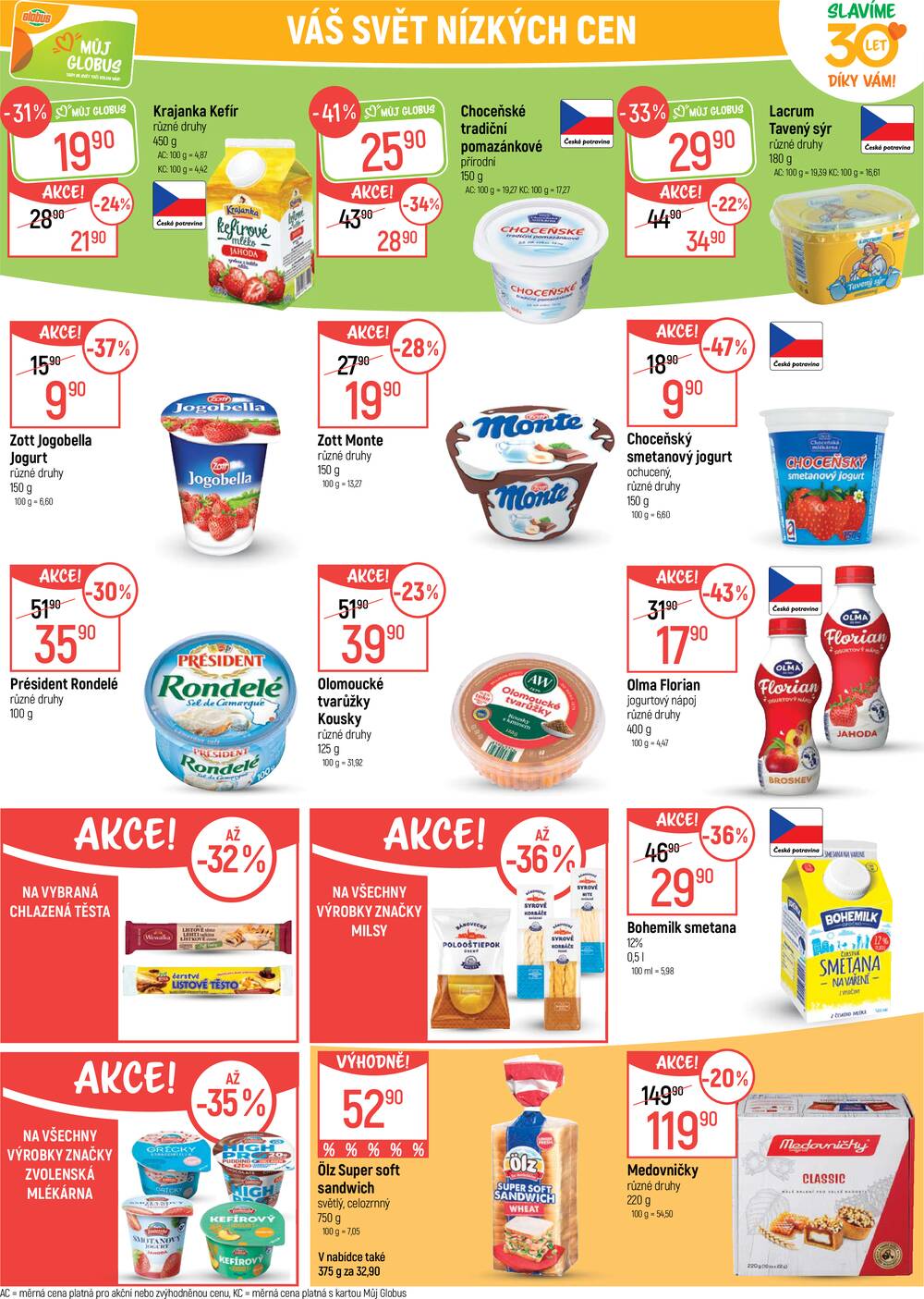 Akční leták Globus 29.4. - 5.5.2026 - Globus České Budějovice