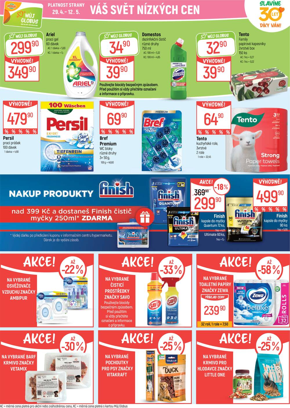 Akční leták Globus 29.4. - 5.5.2026 - Globus České Budějovice