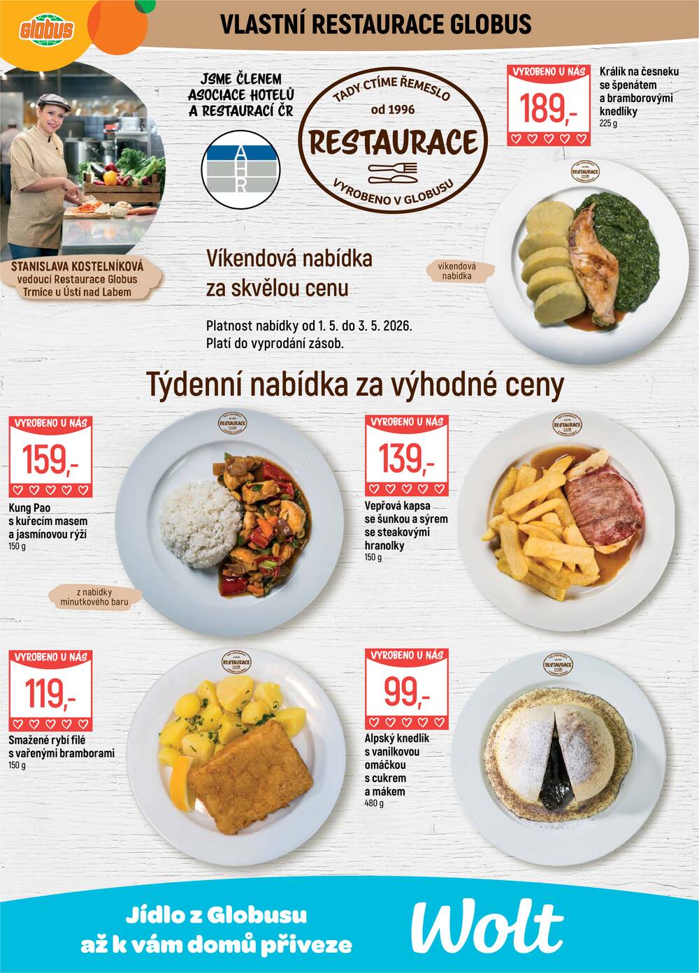 Akční leták Globus 29.4. - 5.5.2026 - Globus Trmice u Ústí nad Labem