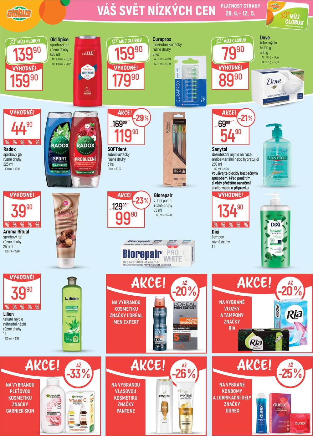 Akční leták Globus 29.4. - 5.5.2026 - Globus Trmice u Ústí nad Labem