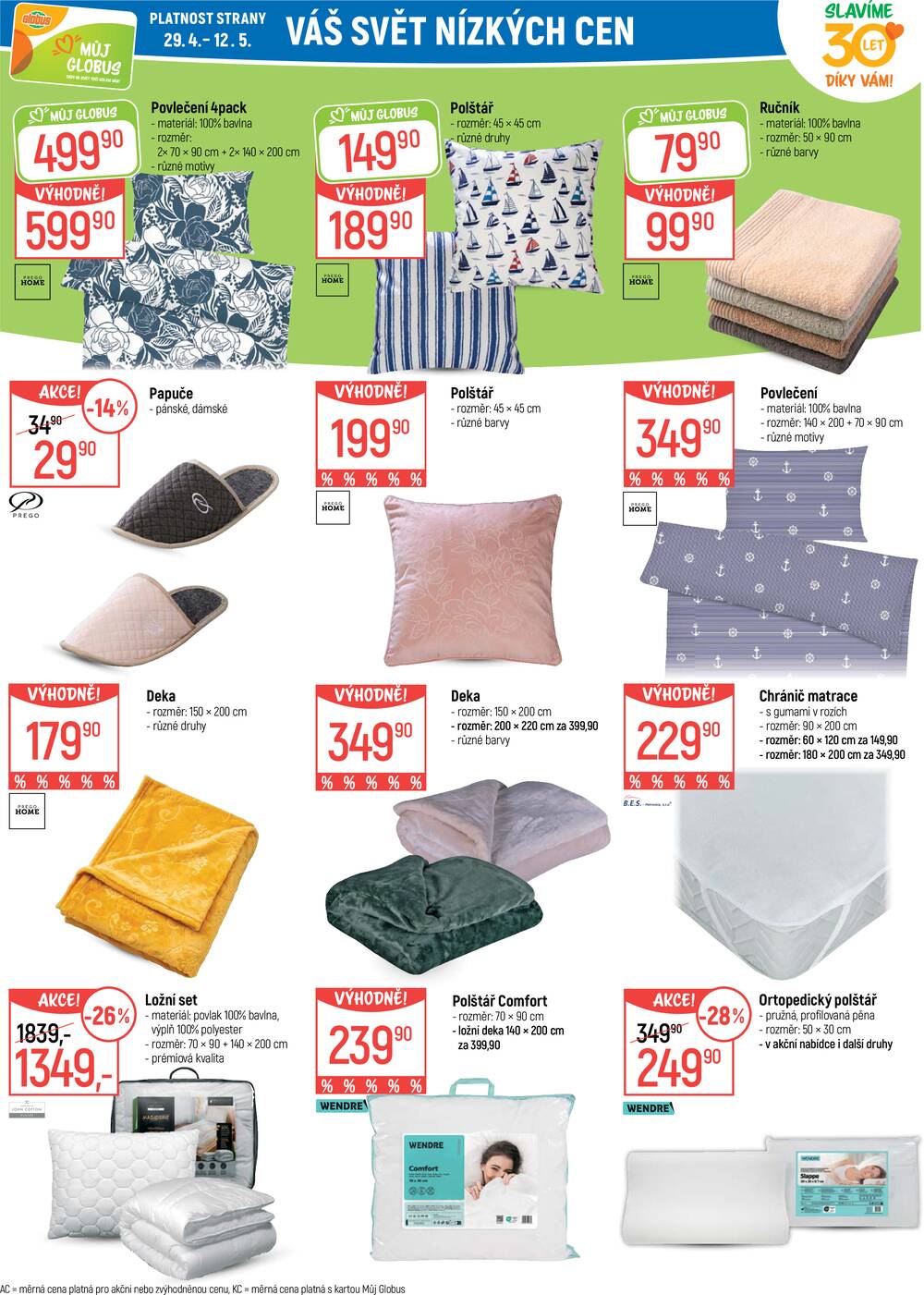 Akční leták Globus 29.4. - 5.5.2026 - Globus Trmice u Ústí nad Labem