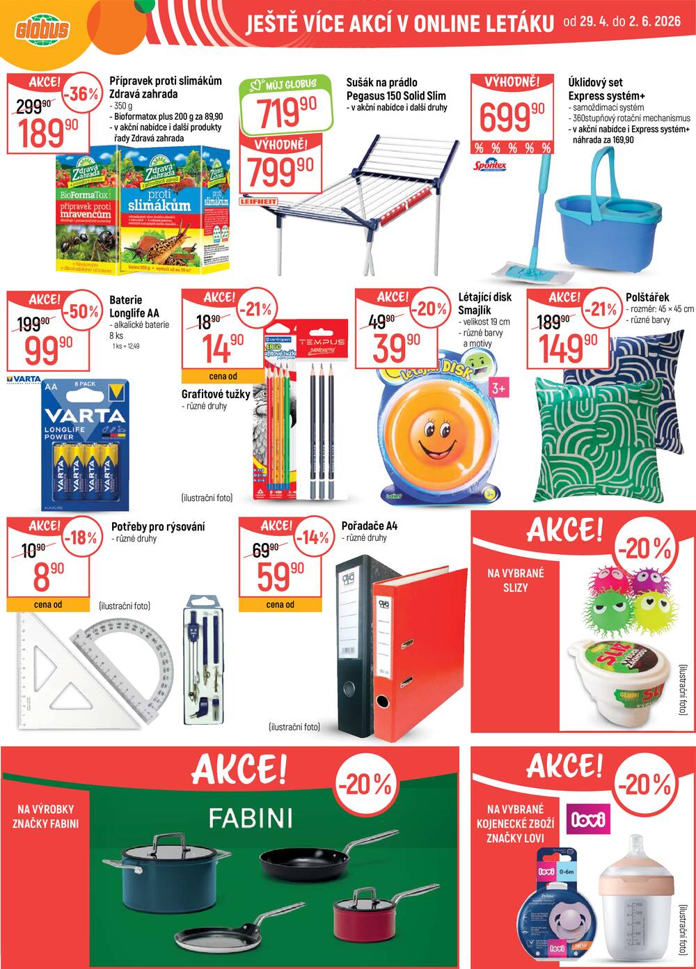 Akční leták Globus 29.4. - 5.5.2026 - Globus Trmice u Ústí nad Labem
