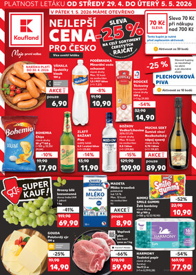 Leták Kaufland 29.4. - 5.5. - Kaufland - Český Krumlov