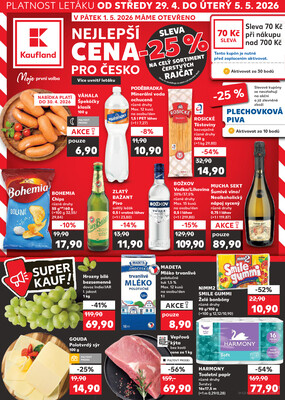 Leták Kaufland 29.4. - 5.5. - Kaufland - Chomutov - centrum