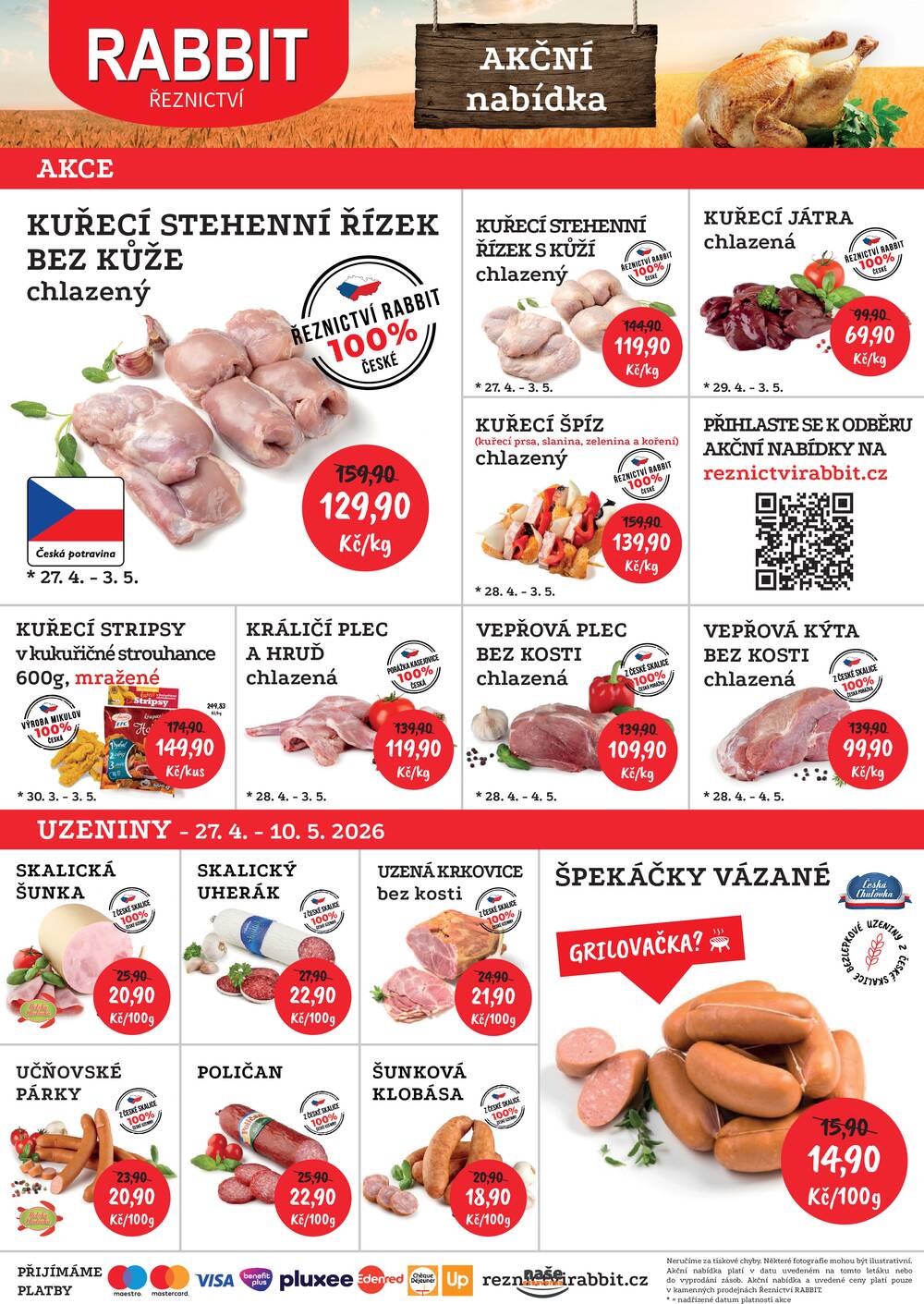 RABBIT řeznictví od 27.4. do 3.5.2026