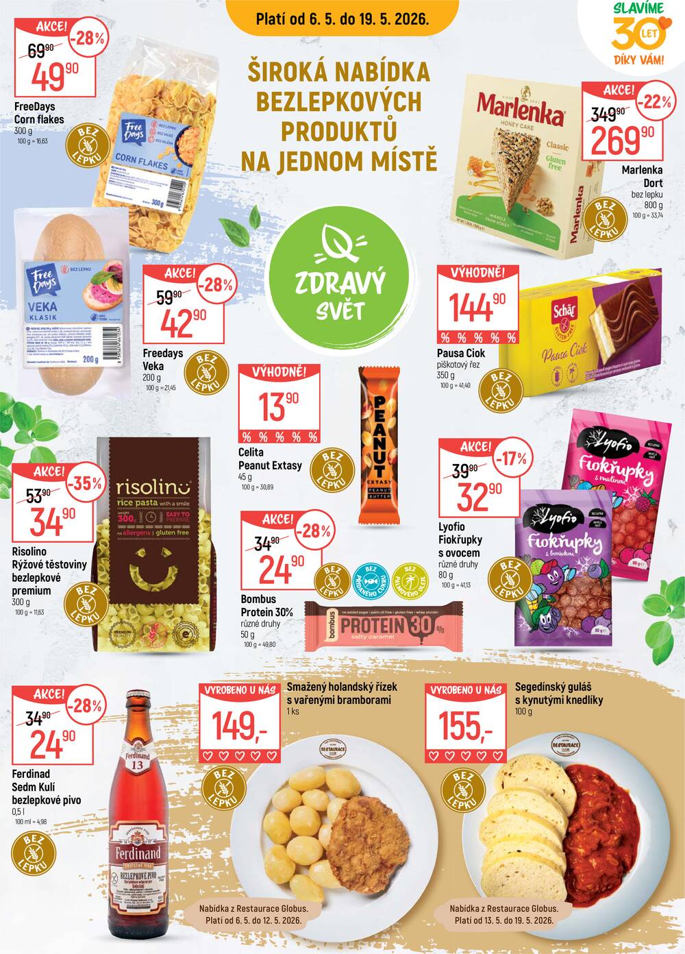 Akční leták Globus 6.5. - 19.5.2026 - Globus Chomutov