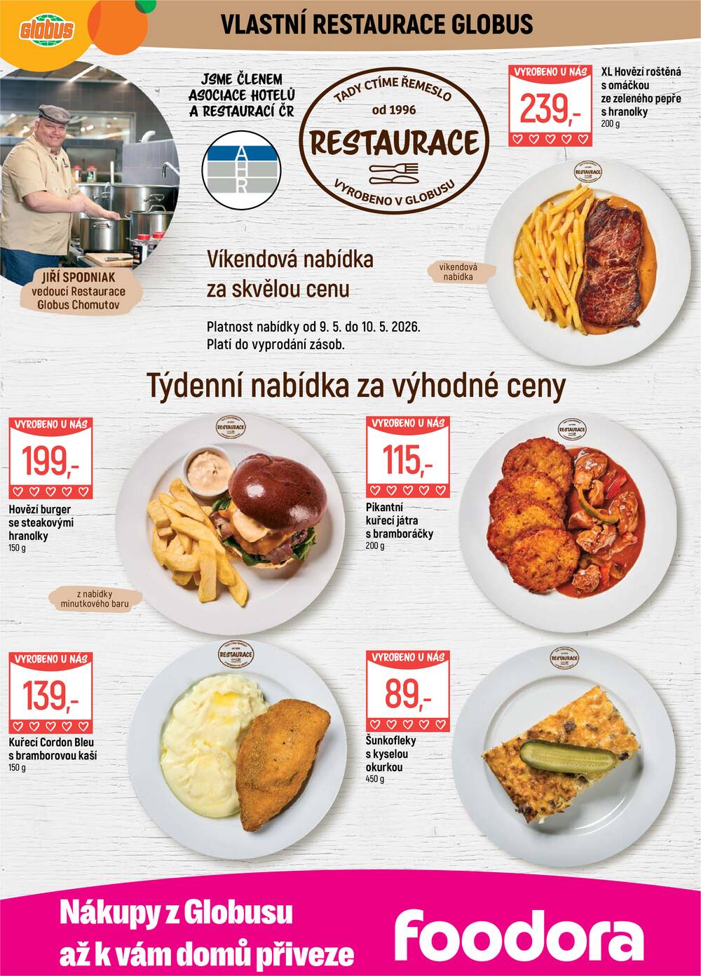 Akční leták Globus 6.5. - 12.5.2026 - Globus Chomutov
