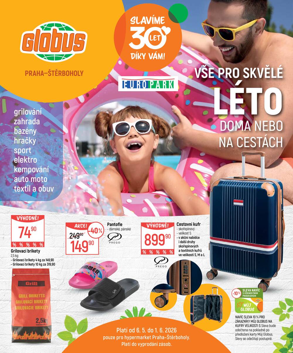 Akční leták Globus 6.5. - 1.6.2026 - Globus Praha - Štěrboholy