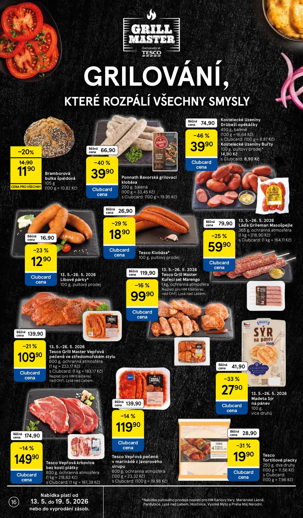 Tesco malé hypermarkety od 13.5. do 19.5.2026