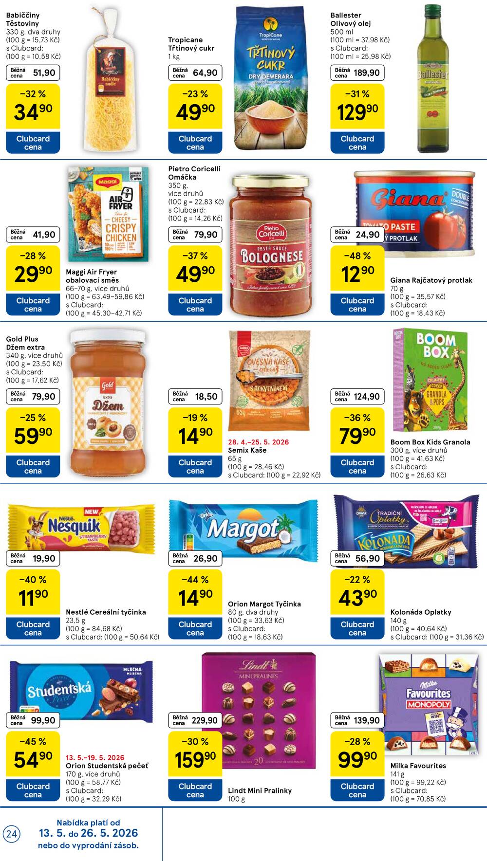 Tesco malé hypermarkety od 13.5. do 19.5.2026