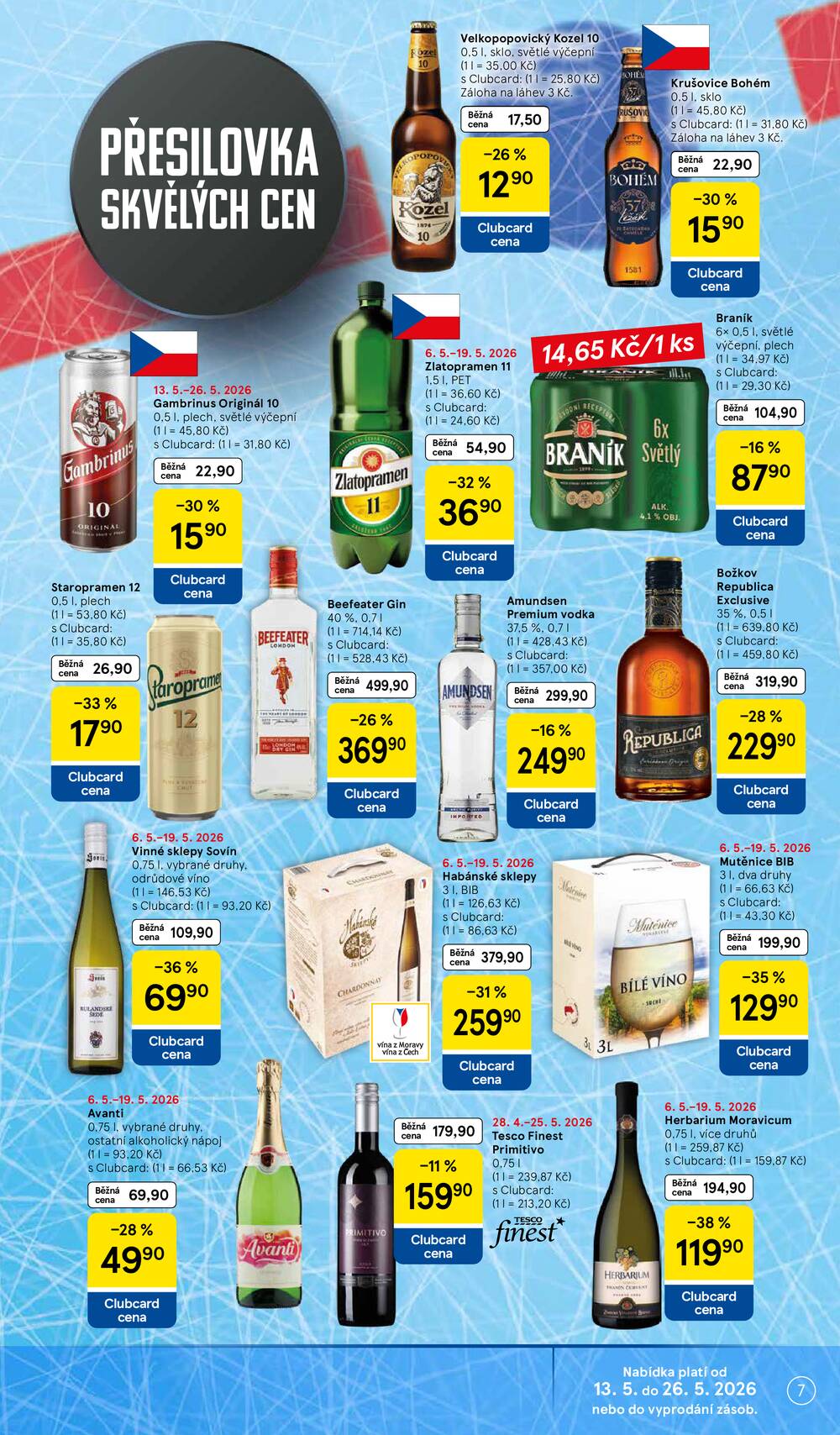 Tesco supermarkety od 13.5. do 19.5.2026