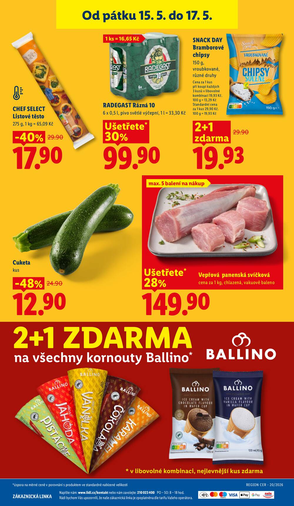 Lidl Čtvrtek od 14.5. do 17.5.2026