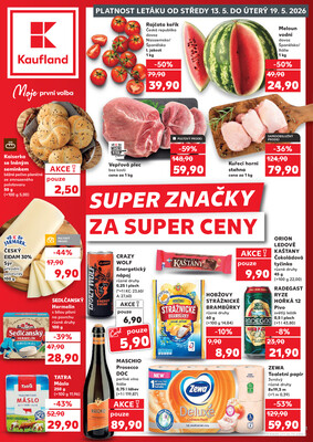 Leták Kaufland 13.5. - 19.5. - Kaufland - Opava - Kateřinky