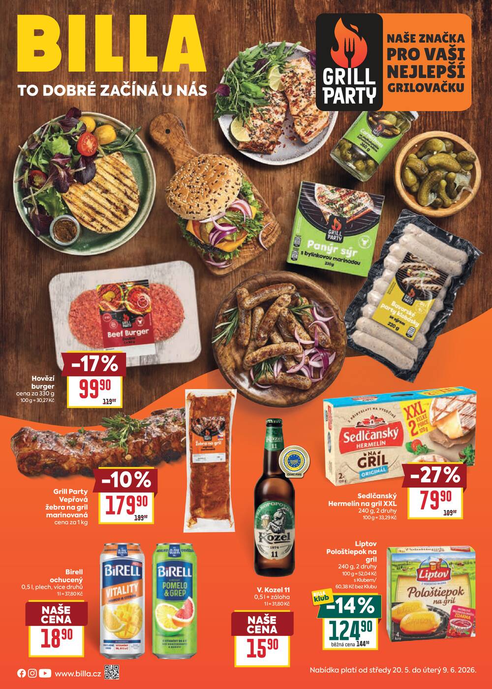 Leták BILLA - Billa katalog Gril od 20.5. do 9.6.2026 - strana 1 Leták BILLA - Billa katalog Gril od 20.5. do 9.6.2026 - strana 1