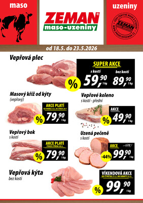 leták ZEMAN maso-uzeniny