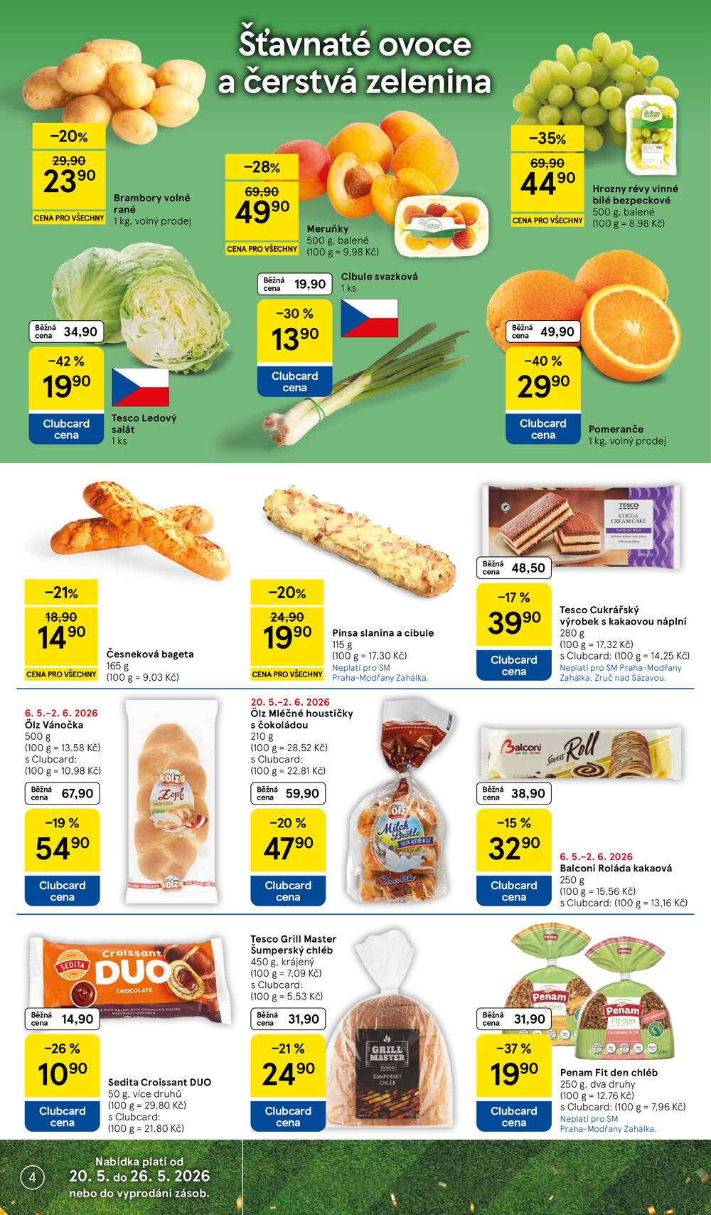 Tesco supermarkety od 20.5. do 26.5.2026