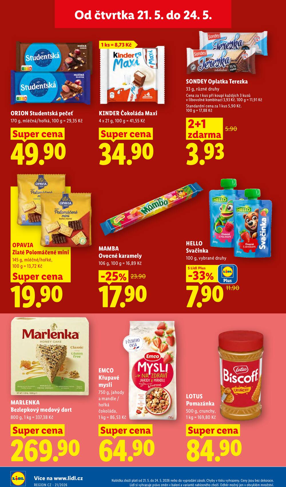 Lidl Čtvrtek od 21.5. do 24.5.2026