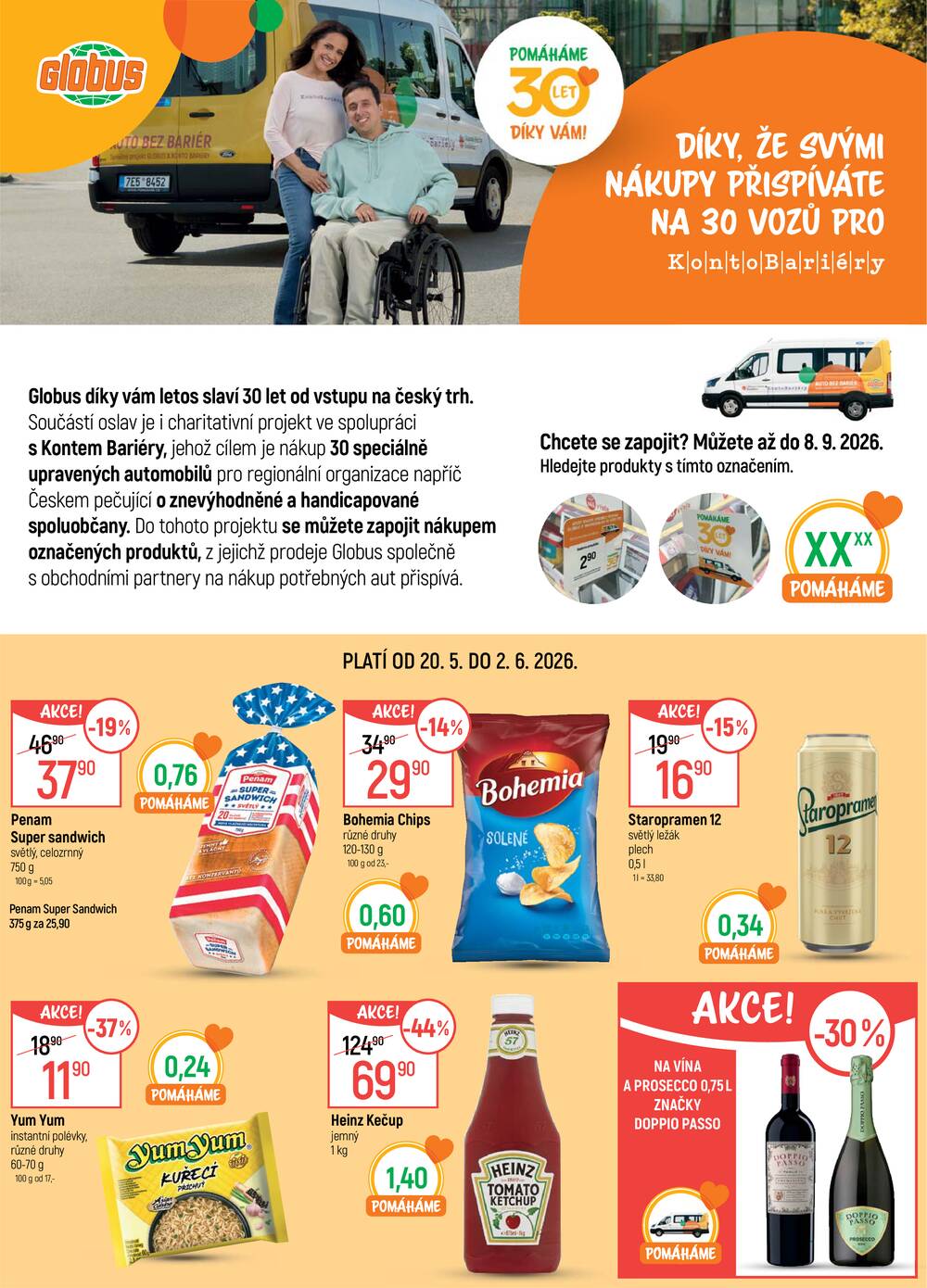 Akční leták Globus 20.5. - 2.6.2026 - Globus Chomutov