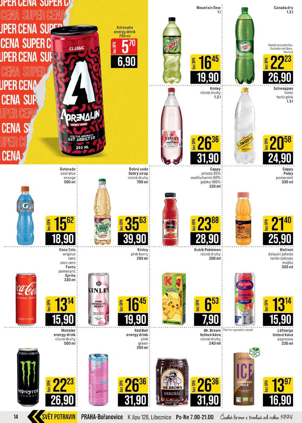 JIP Cash & Carry České Budějovice, Most, Náchod, Polička, Sušice a Svoboda nad Úpou od 20.5. do 26.5.2026
