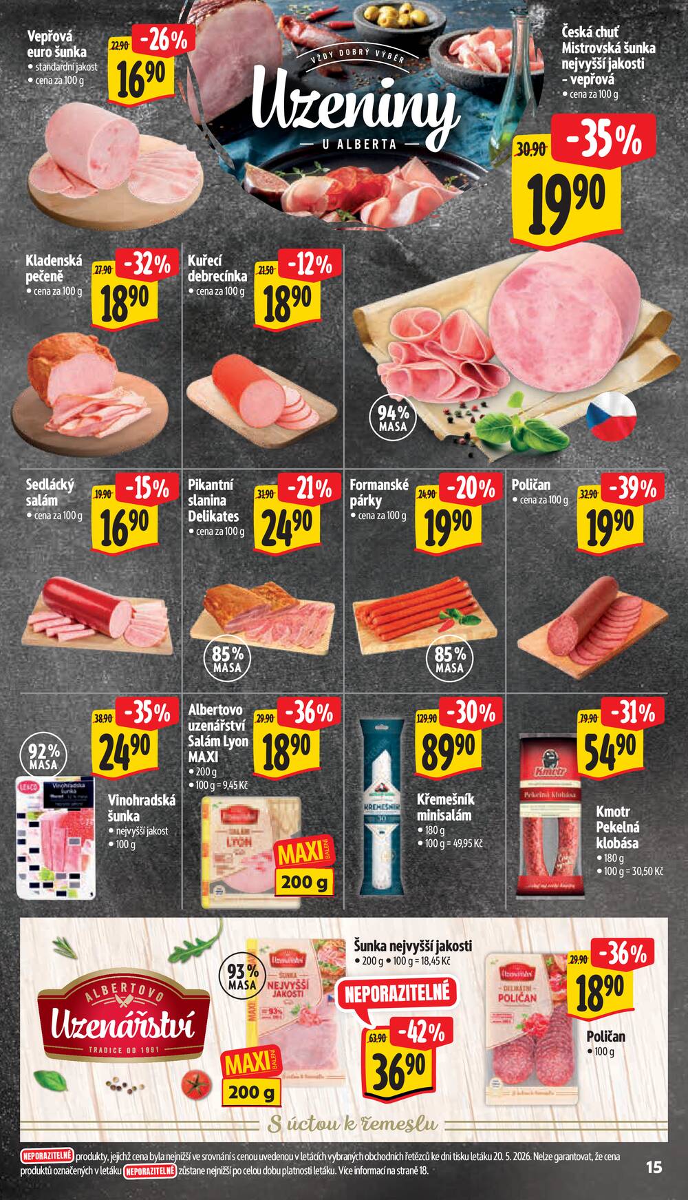 Albert Hypermarket Jihomoravský od 27.5. do 2.6.2026