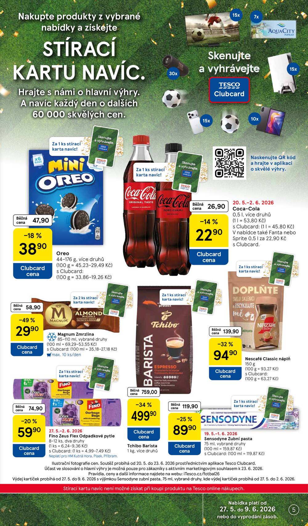 Leták Tesco - Tesco malé hypermarkety od 27.5. do 2.6.2026 - strana 5 Leták Tesco - Tesco malé hypermarkety od 27.5. do 2.6.2026 - strana 5