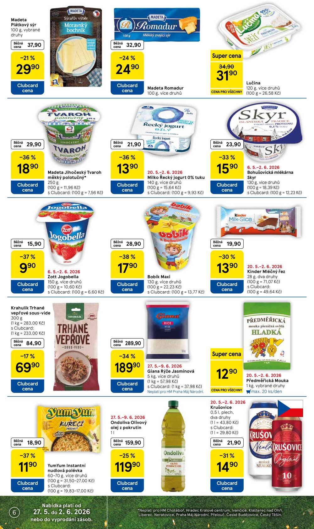 Leták Tesco - Tesco malé hypermarkety od 27.5. do 2.6.2026 - strana 6 Leták Tesco - Tesco malé hypermarkety od 27.5. do 2.6.2026 - strana 6
