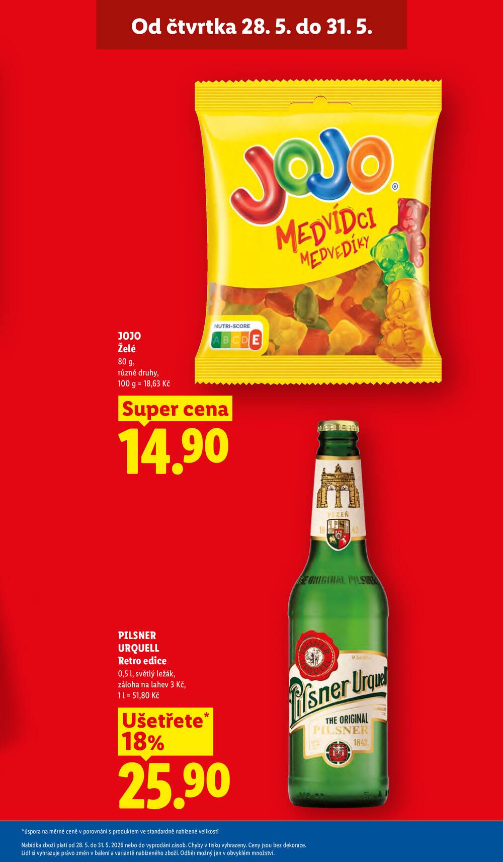 Lidl Čtvrtek od 28.5. do 31.5.2026