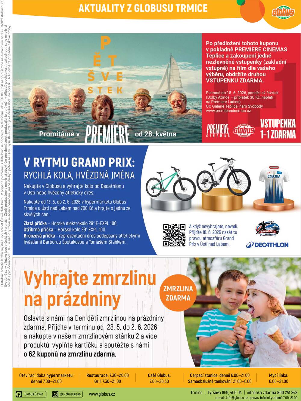 Akční leták Globus 27.5. - 2.6.2026 - Globus Trmice u Ústí nad Labem