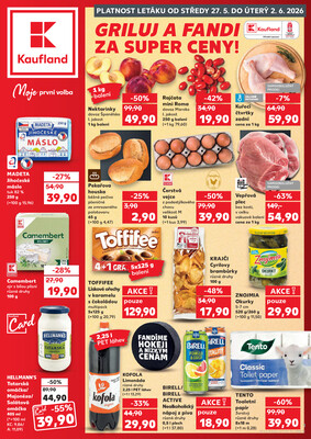 Leták Kaufland 27.5. - 2.6. - Kaufland České Budějovice II - Milady Horákové