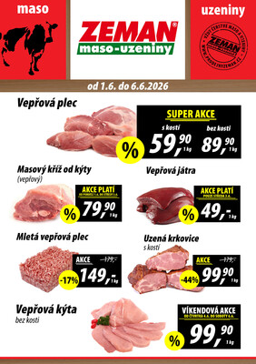 leták ZEMAN maso-uzeniny
