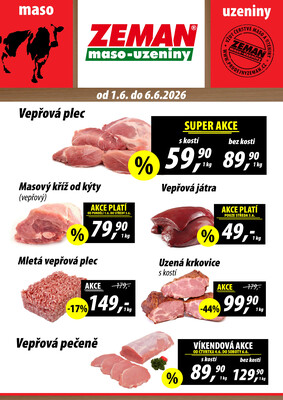 leták ZEMAN maso-uzeniny